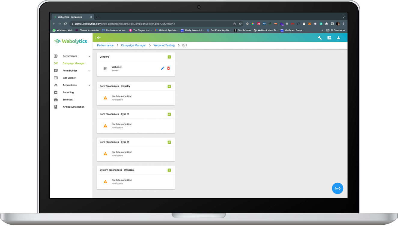 Assigning Taxonomies to Campaigns 2