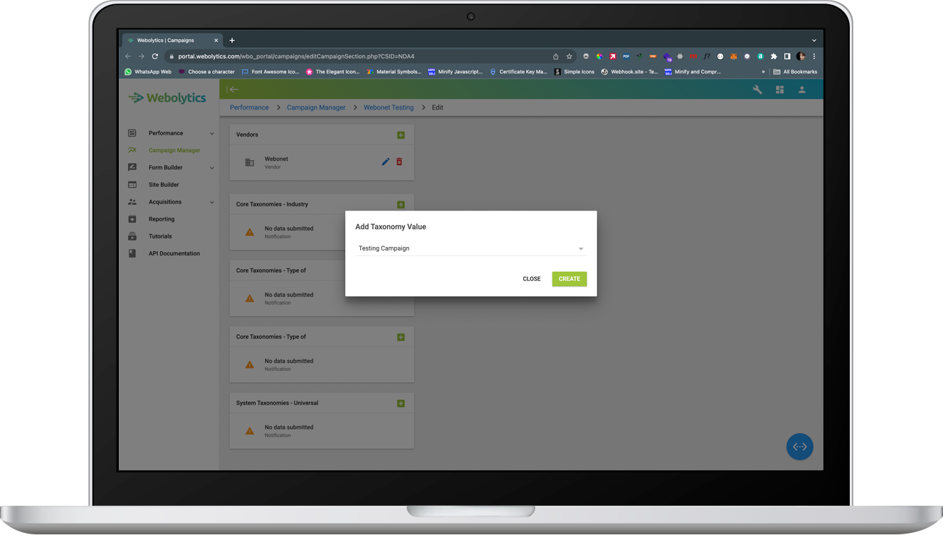 Assigning Taxonomies to Campaigns 3