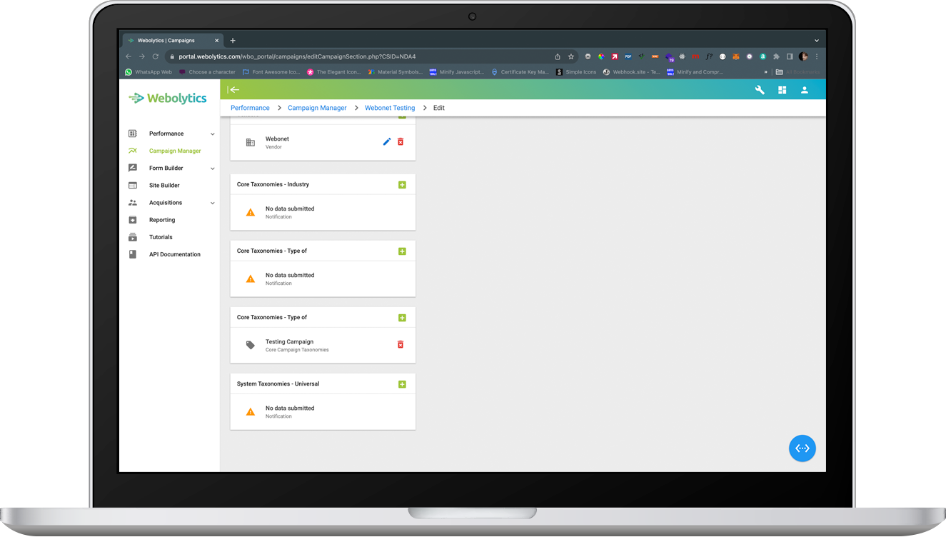 Assigning Taxonomies to Campaigns 4