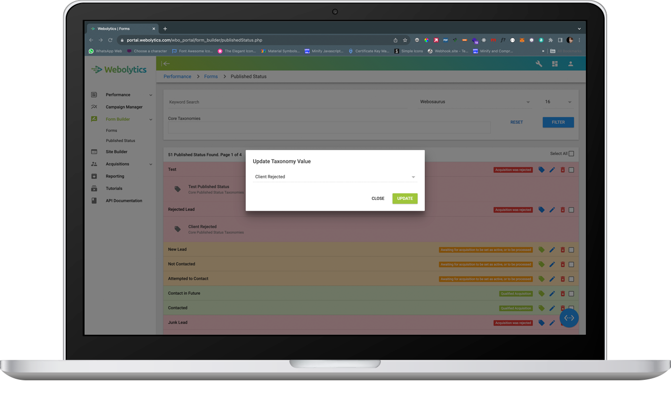 Assigning Taxonomies to Published Statuses 2