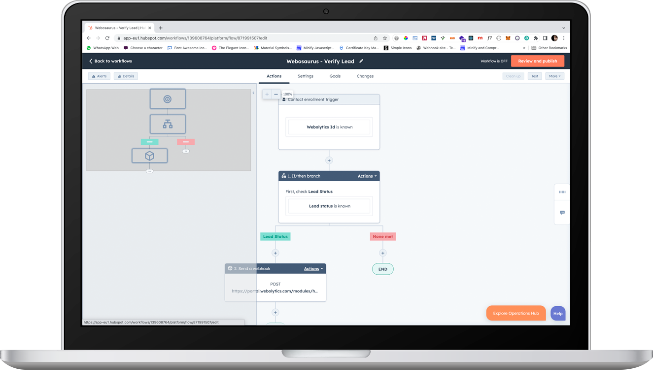 Hubspot Workflow Rules - Verify Lead