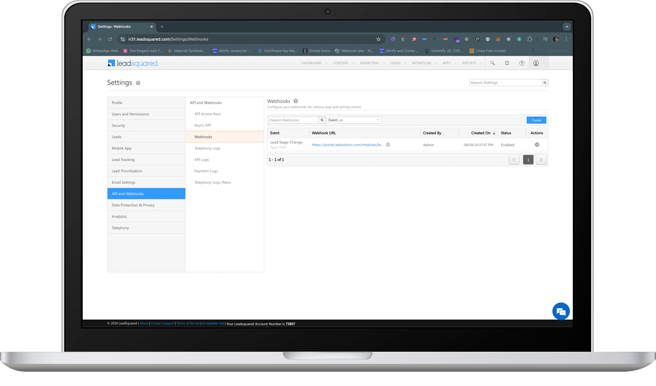 Lead Squared Webhook Rules - Verify Lead