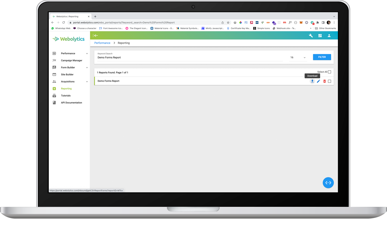 form reports 11