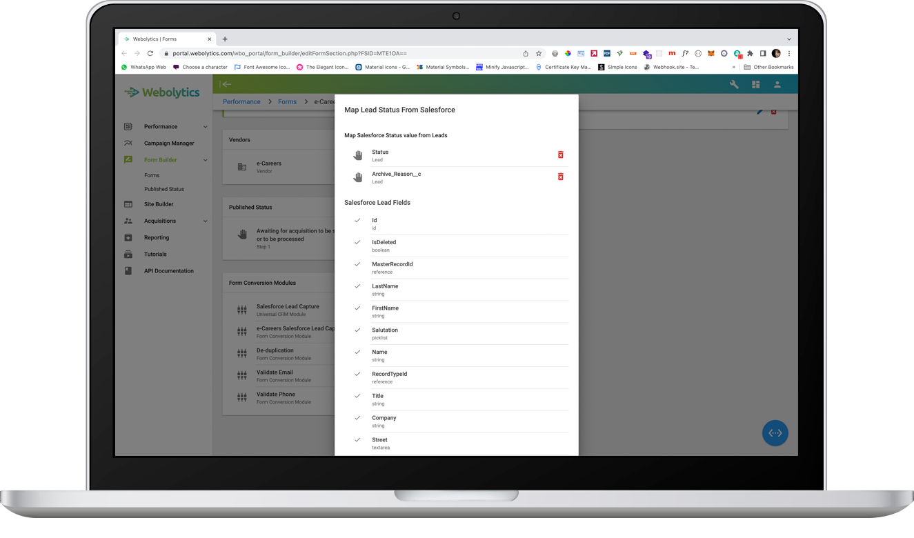 salesforce verify lead 8