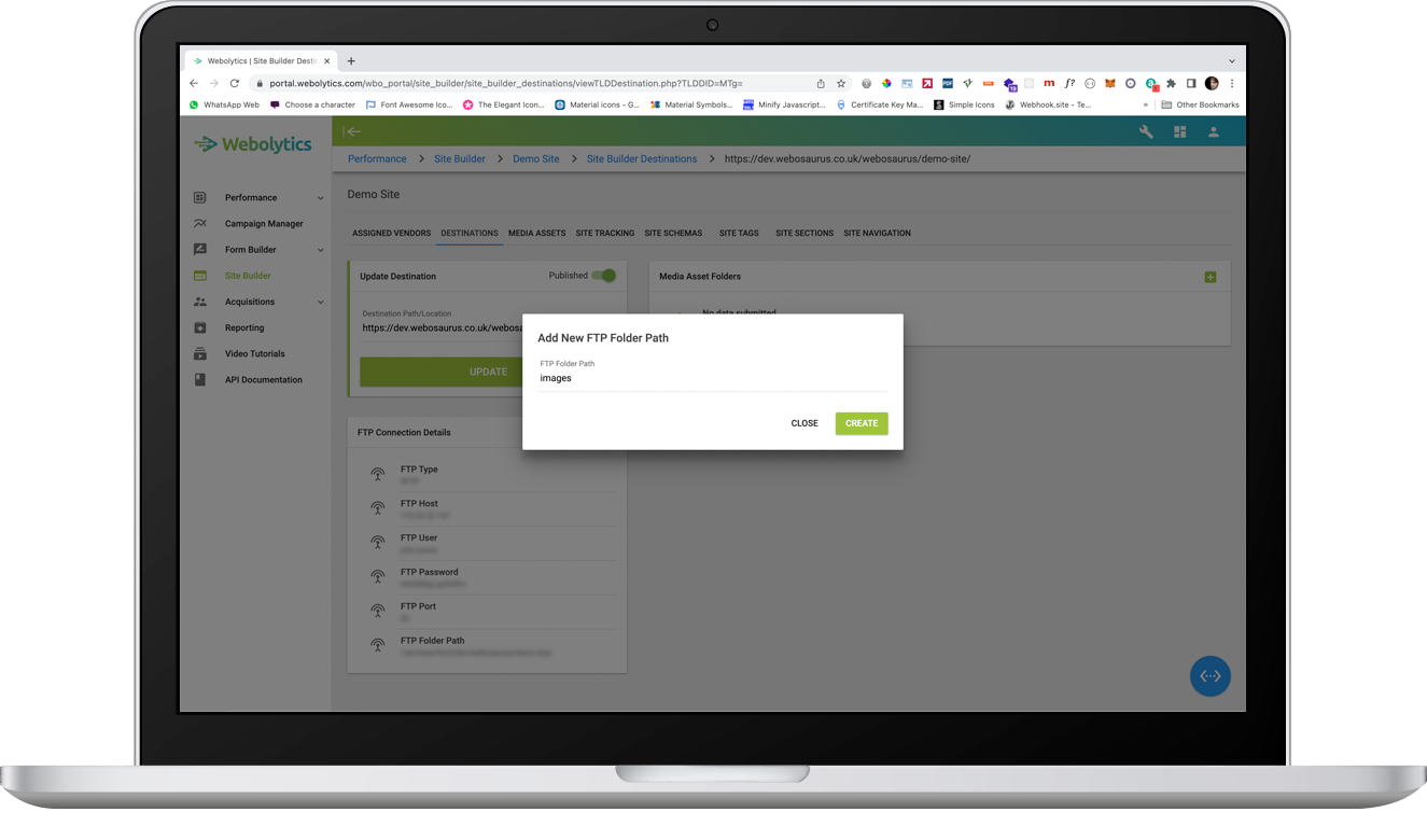 Setting up destinations 7