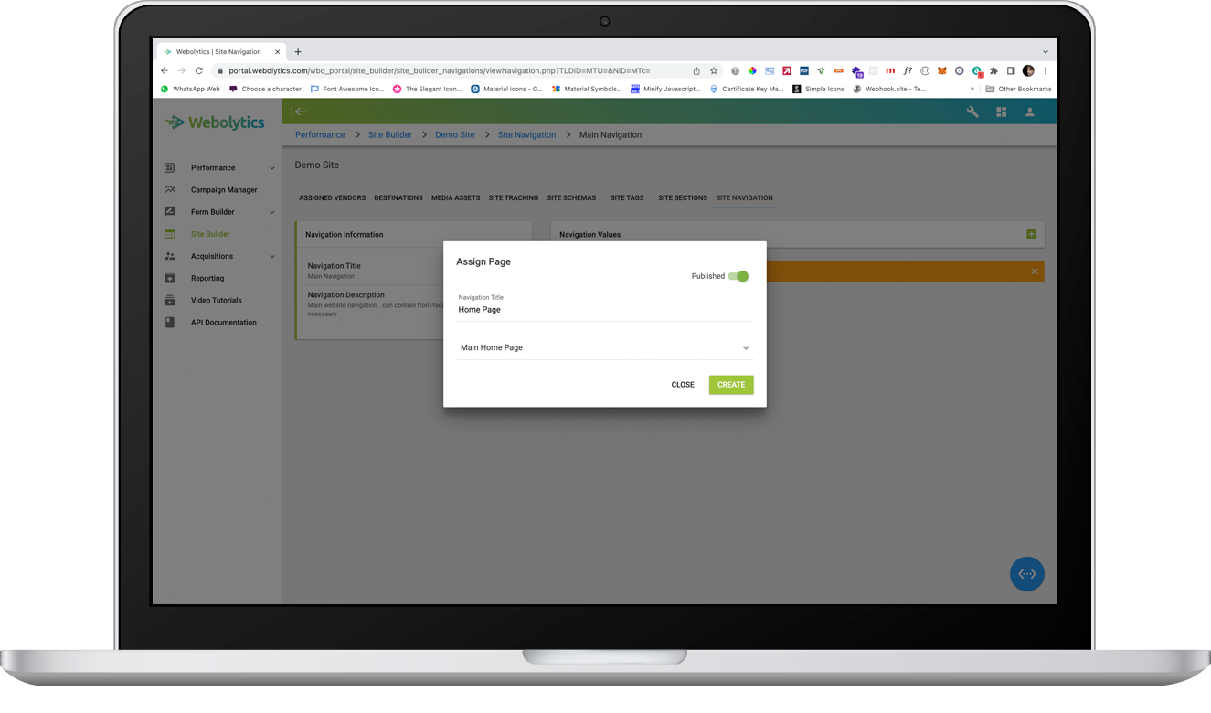 site navigation 6