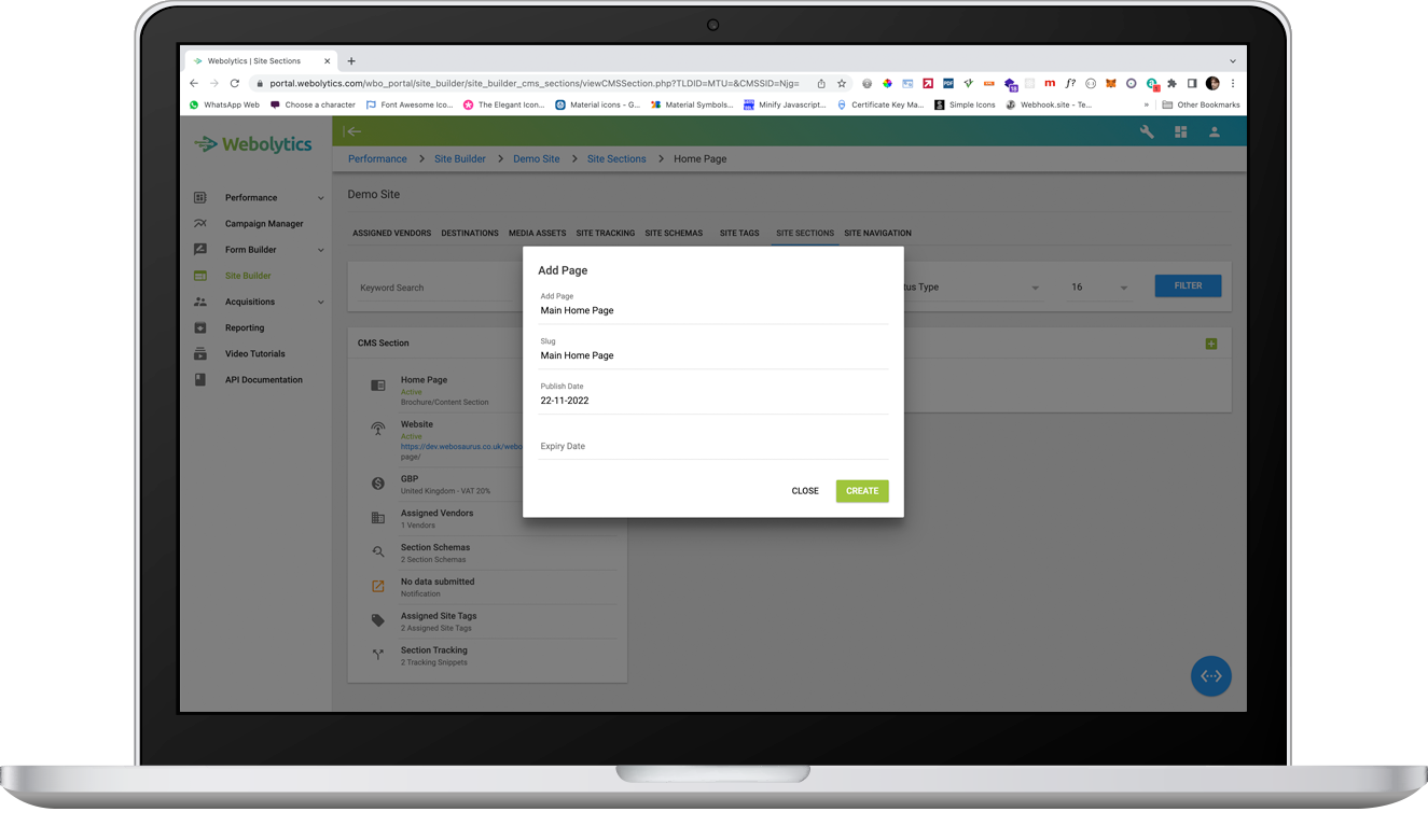 Site pages 2