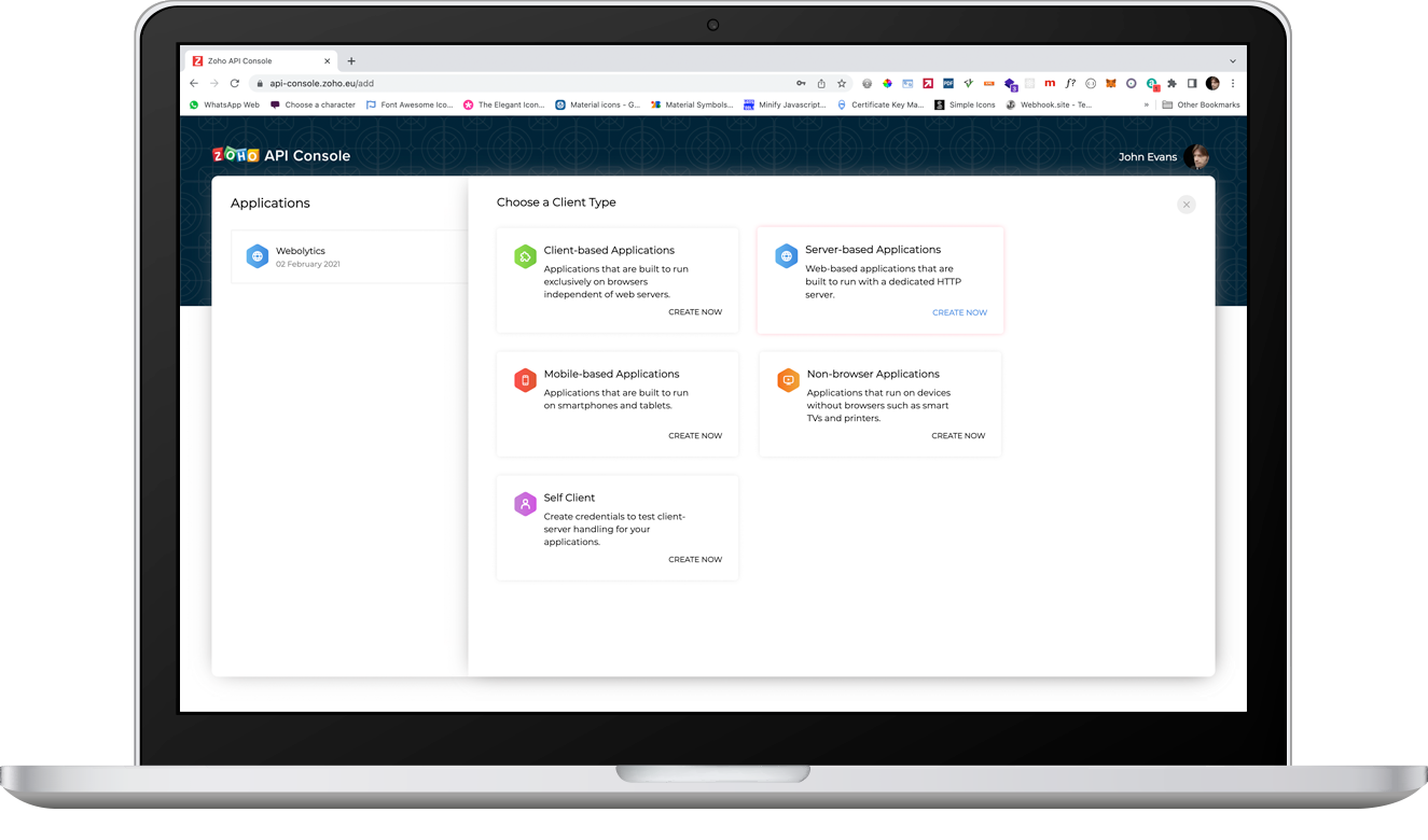 Set Up A Zoho Connection