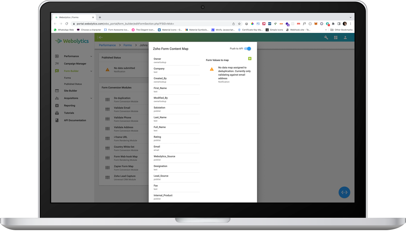zoho form module 3